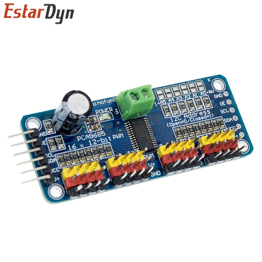 Estardyn PCA9685 16-Kanal 12-Bit PWM Servo-Treiber I2C-Schnittstelle – Bild 4