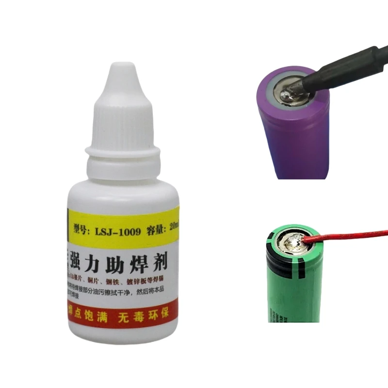 20 g Lötflussmittel, flüssige Lötmittel, Wasser für Edelstahl, verzinktes Blech/Kupfer/Eisen/Batterieschweißen