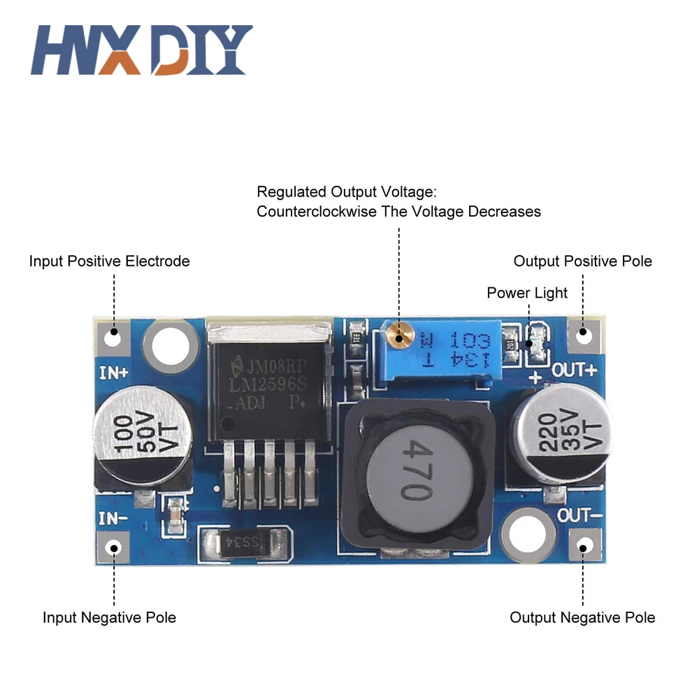 LM2596 DC zu DC Buck Converter 3,0-40 V auf 1,5-35 V Netzteil – Bild 3