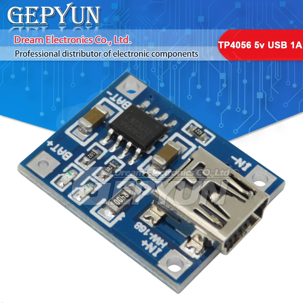 TP4056 + Schutz Dual Funktionen 5V 1A Li-Ion Lade modul Board Micro TYPE-C USB 18650 (5 Stück)