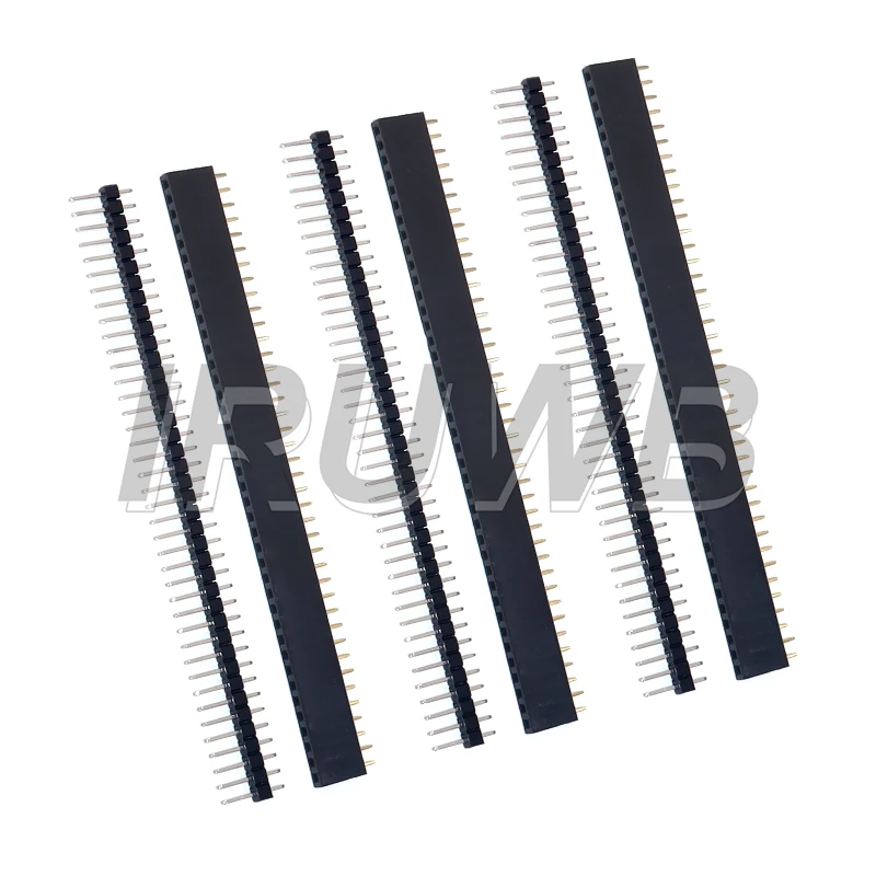2,54 zerbrechliche Stiftleiste PCB JST-Steckerleiste für Arduino DIY Kit 10 Paar 40 Pin 1x40 (20 Stück)