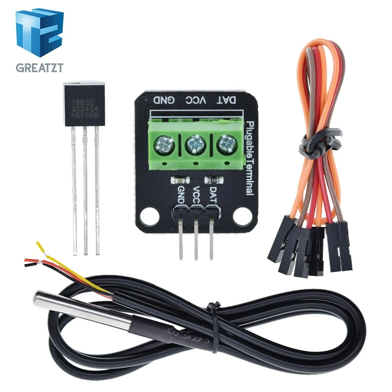 DS18B20 Temperatursensormodul-Set, wasserdicht, 100 cm digitales – Bild 5