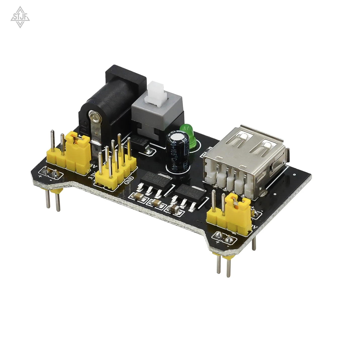 MB102 Breadboard-Stromversorgungsmodul / MB102 weißes Breadboard-dediziertes Leistungsmodul 2-Wege 3,3 V 5 V