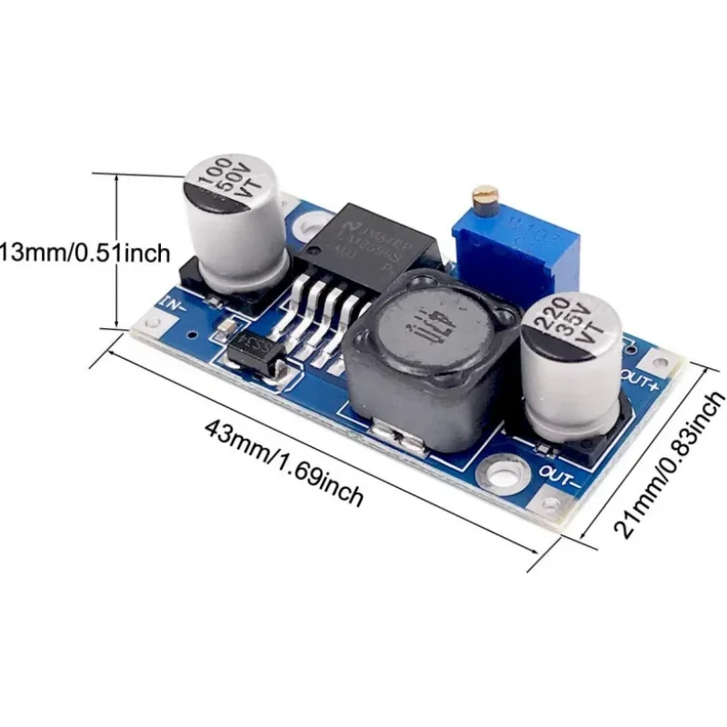 LM2596 DC zu DC Buck Converter 3,0-40V zu 1,5-35V Netzteil Step Down – Bild 6