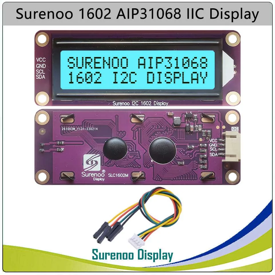 162 16X2 1602 AIP31068 Seriell I2C IIC Zeichen LCD Modul Display – Bild 6