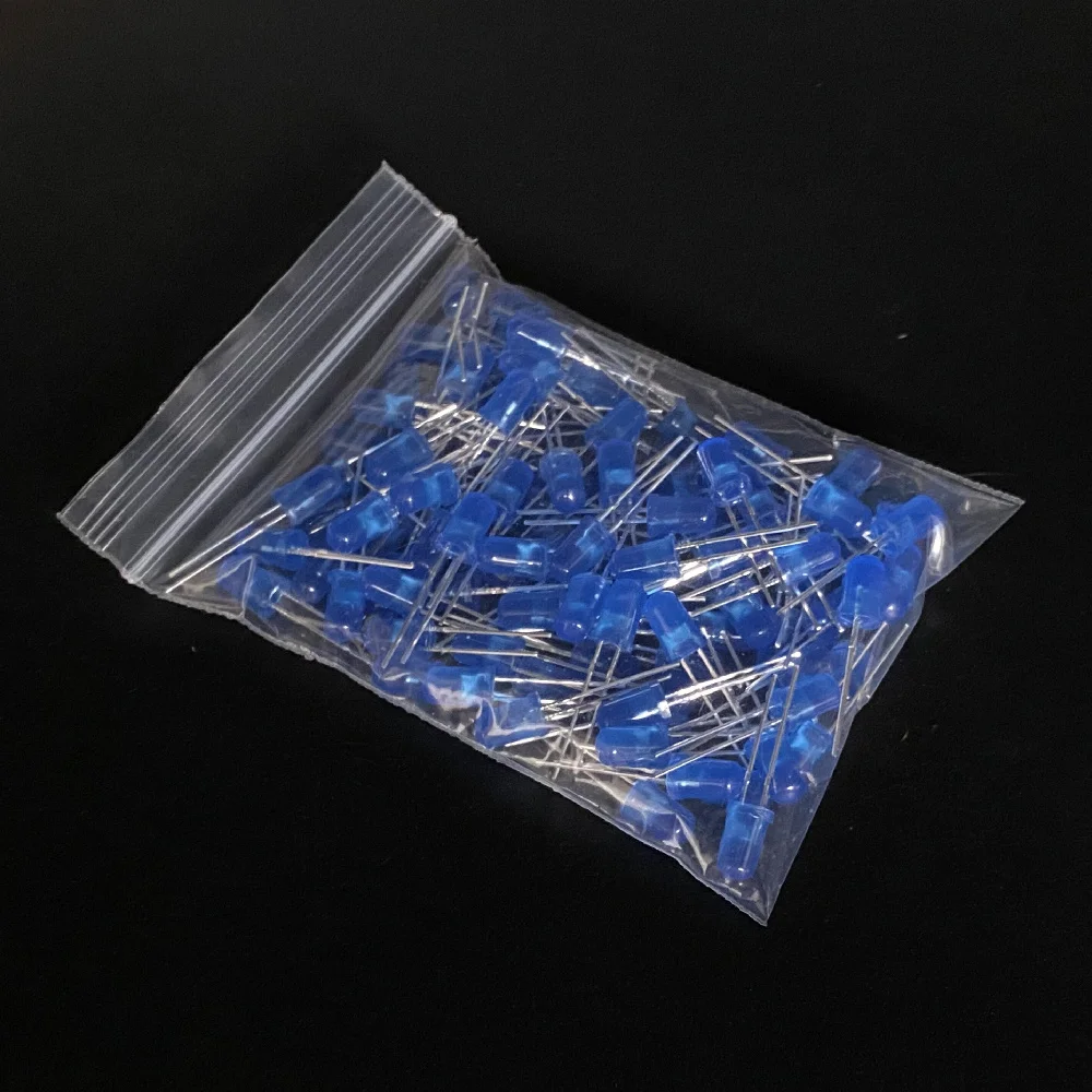 3 mm 5 mm LED-Dioden-Sortiment-Set, Weiß, Grün, Rot, Blau (100 Stück) – Bild 6