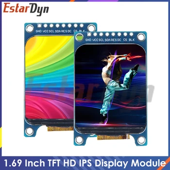 1,69 TFT LCD IPS Farbdisplay Modul 1,69" ST7789 Controller Treiberplatine SPI Schnittstelle 240*280 240x280