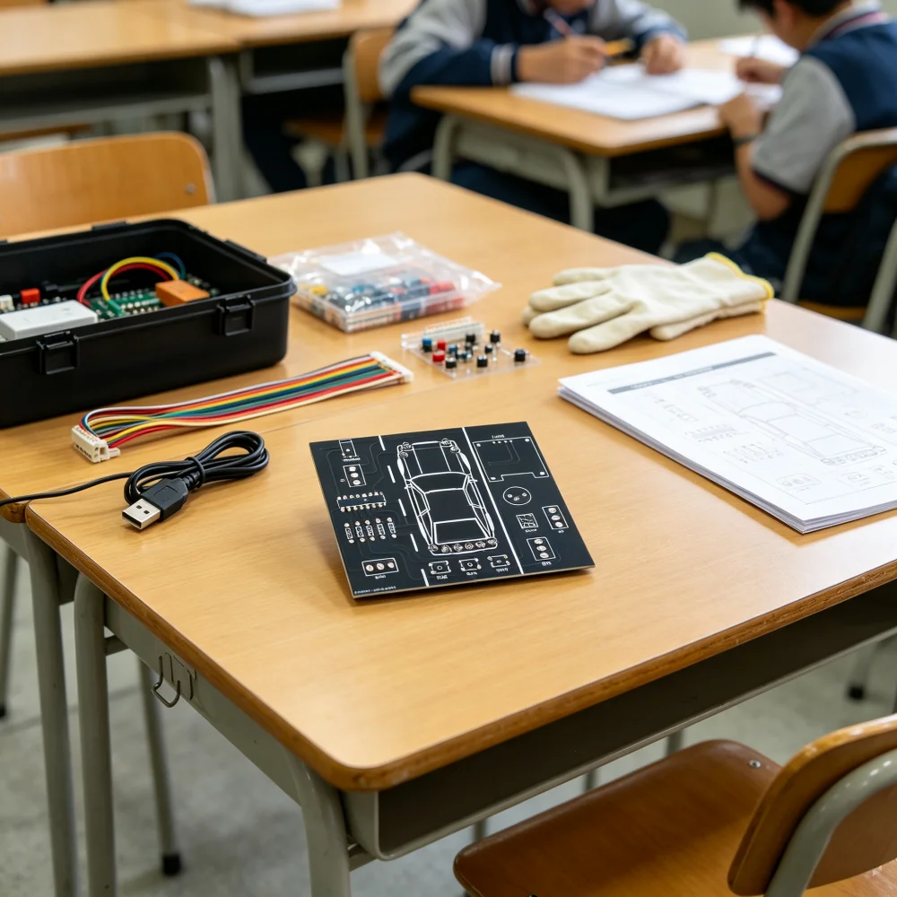 DIY Elektronik-Projekt Autofahrer-Simulator-Set STEM Lötpraxis – Bild 2
