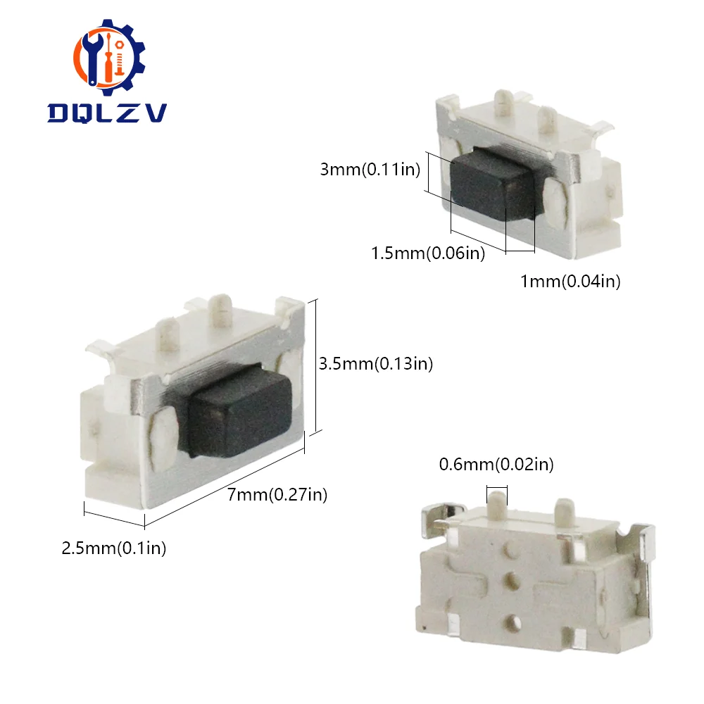 3*6*3,5 MM 3*6mm 3X6X3,5 Micro Tactile Tact Keys Tasten SMD Push Side – Bild 5