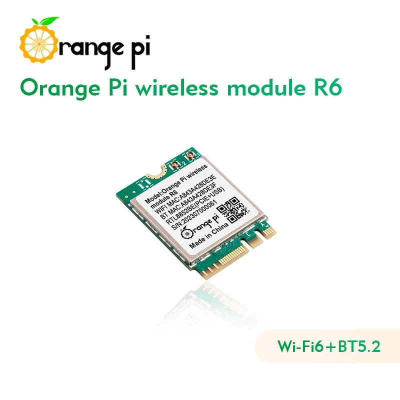 Orange Pi R6 WiFi-Modul 2,4 G/5 G Dualband Wi-Fi6 + BT5.2 mit PCIE – Bild 4