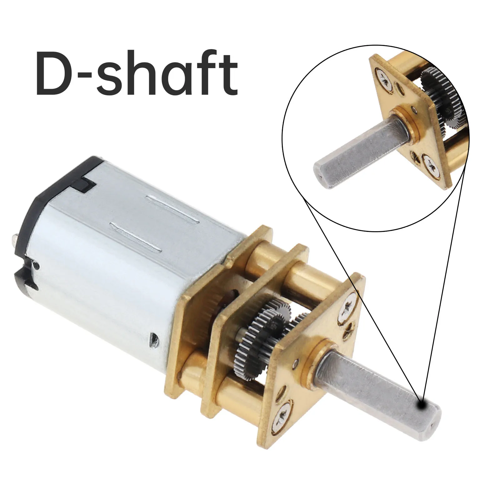 DC 3/6/12V N20 Mini Micro Metallgetriebemotor mit Zahnrad – Bild 2
