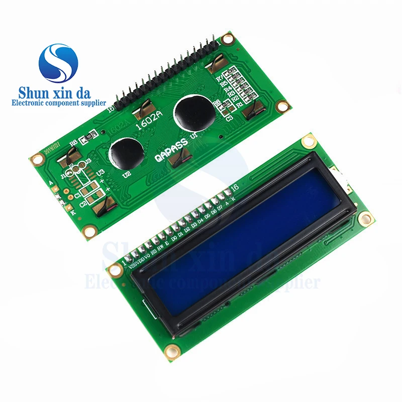 LCD1602 1602 LCD-Modul Blau/Gelb Grüner Bildschirm 16x2 Zeichen – Bild 5