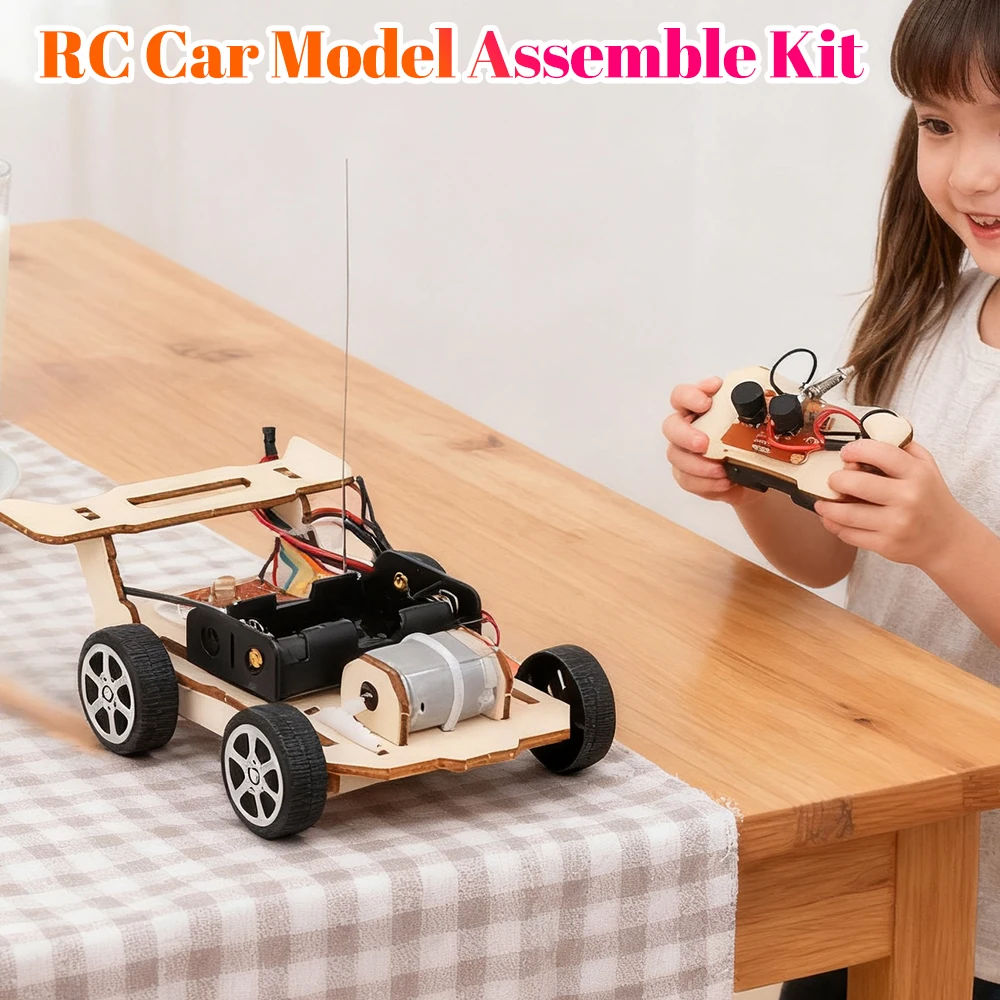 DIY RC Auto Modell Montieren Kit Mini Lehre Lernen STEM Projekt Wissenschaft Bildung Hilfe Experiment