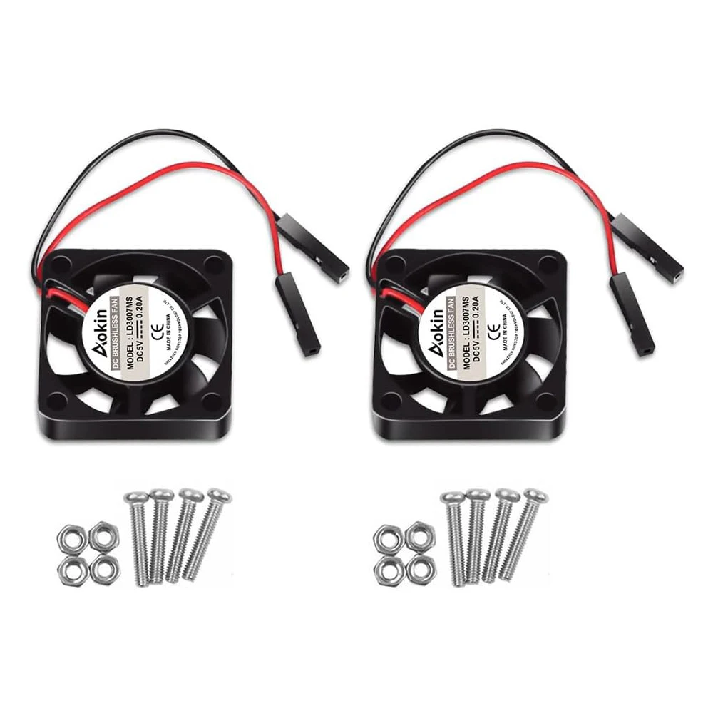 3007 Lüfter für Raspberry Pi 5 Kühler Pi Bürstenloser (4 Stück) – Bild 2