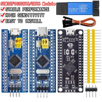 Stm32f103c8t6 ch32f103c8t6 arm stm32 minimales systement wicklung board stm32f401 stm32f411 ST-LINK v2