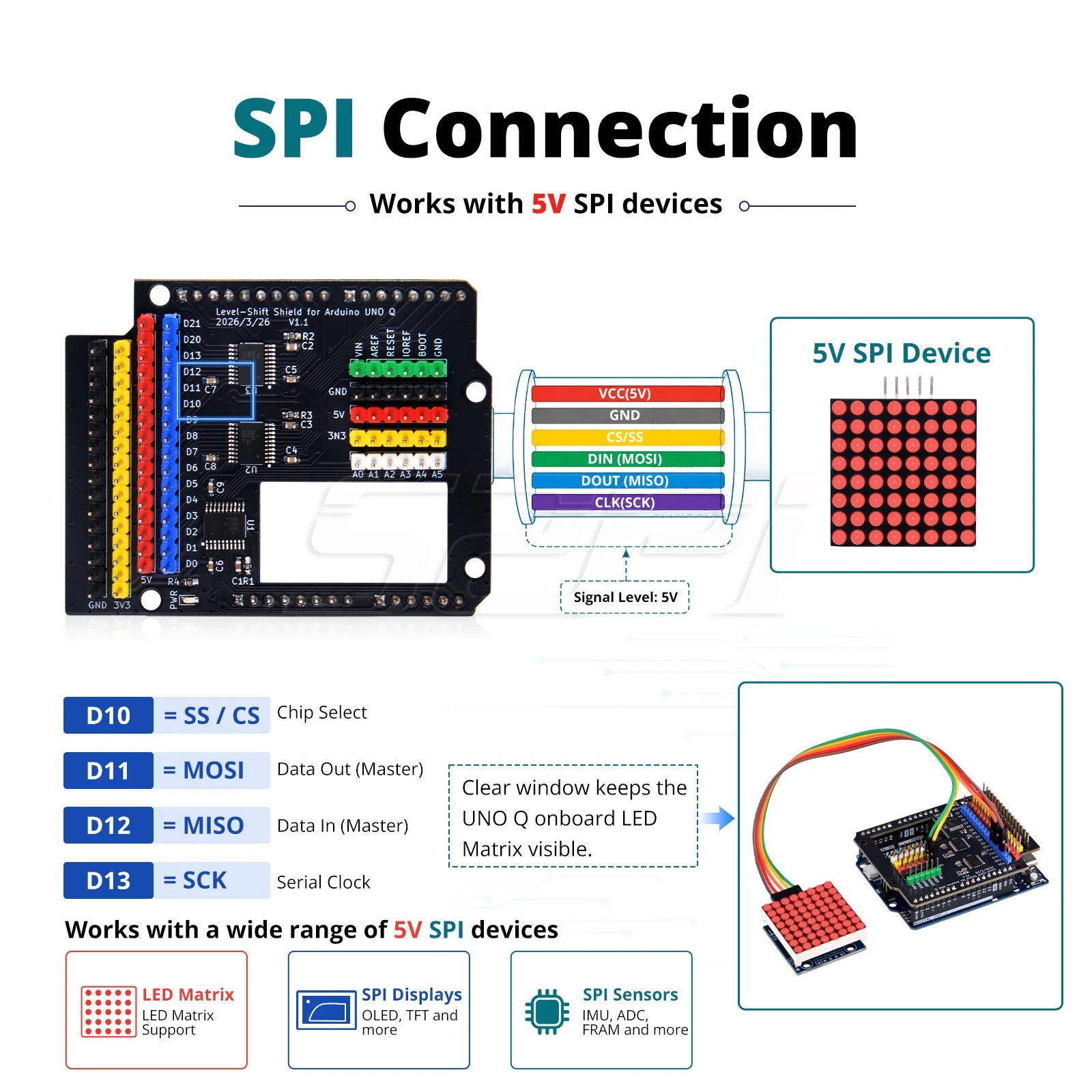52Pi Level-Shift Shield für Arduino UNO Q – Bild 3