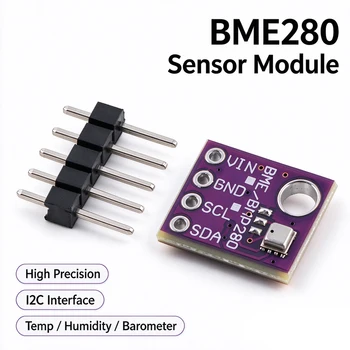 BME280-3.3 Sensormodul Digitale Temperatur-, Feuchtigkeits- und Luftdrucksensoren 1,8-5V I2C SPI für Arduino