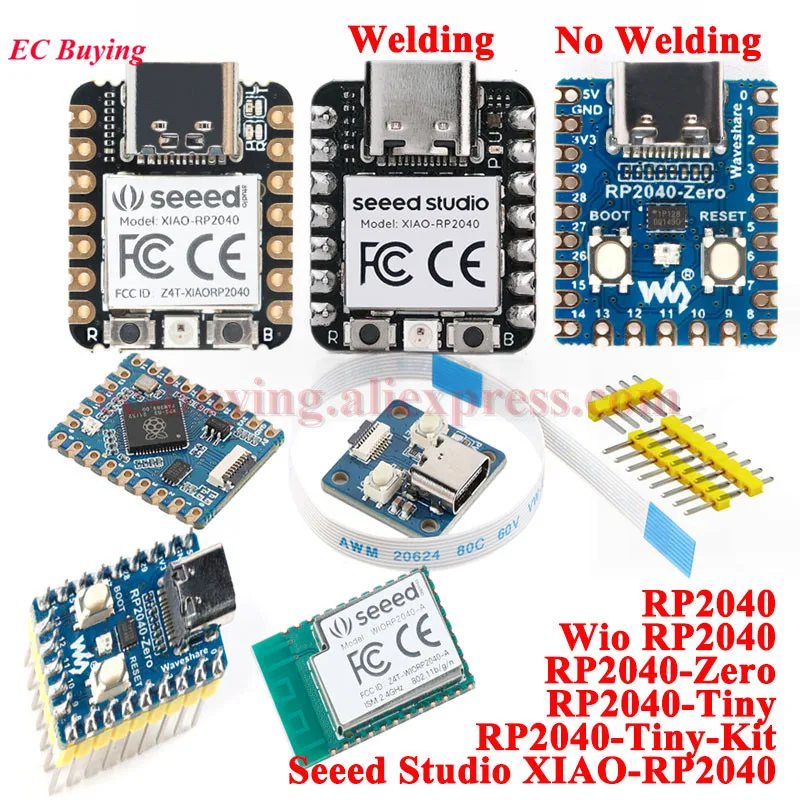 RP2040-Zero Wio RP2040-Tiny-Kit Seeed Studio XIAO-RP2040 Raspberry Pi Entwicklungsboard-Modul (10 Stück)