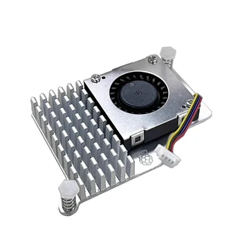 Himbeer Pi 5 Fall mit Lüfter für RPI 5 Aluminium Box Shell Gehäuse