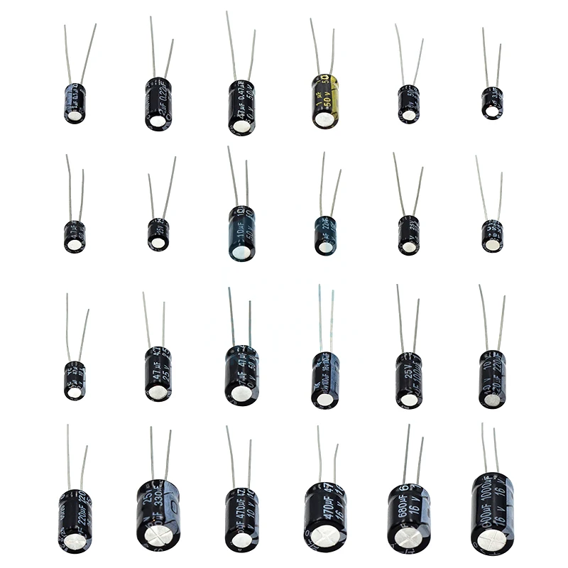 0,1 UF-1000 UF 24 Werte Aluminium-elektrolytkondensatoren (500 Stück) – Bild 5