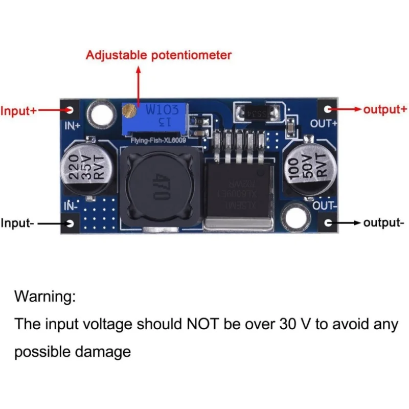 LM2596 Step-Down-Modul DC zu DC Einstellbarer Buck-Konverter – Bild 5