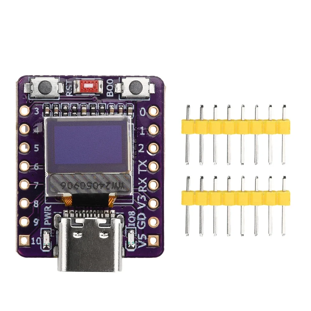 ESP32-C3 OLED-Entwicklungsboard mit 0,42 Zoll OLED-Modul, Keramikantenne, WLAN, Bluetooth, ESP32