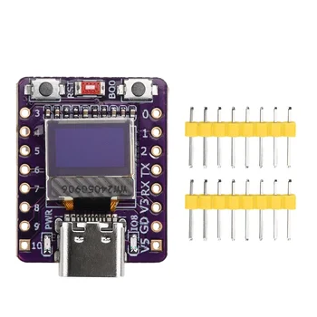 ESP32-C3 OLED-Entwicklungsboard mit 0,42 Zoll OLED-Modul, Keramikantenne, WLAN, Bluetooth, ESP32