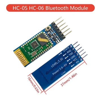HC-05 HC-06 Drahtloses Bluetooth-Seriell-Pass-Through-Modul Master-Slave UART TTL 3.3V 5V für Arduino DIY