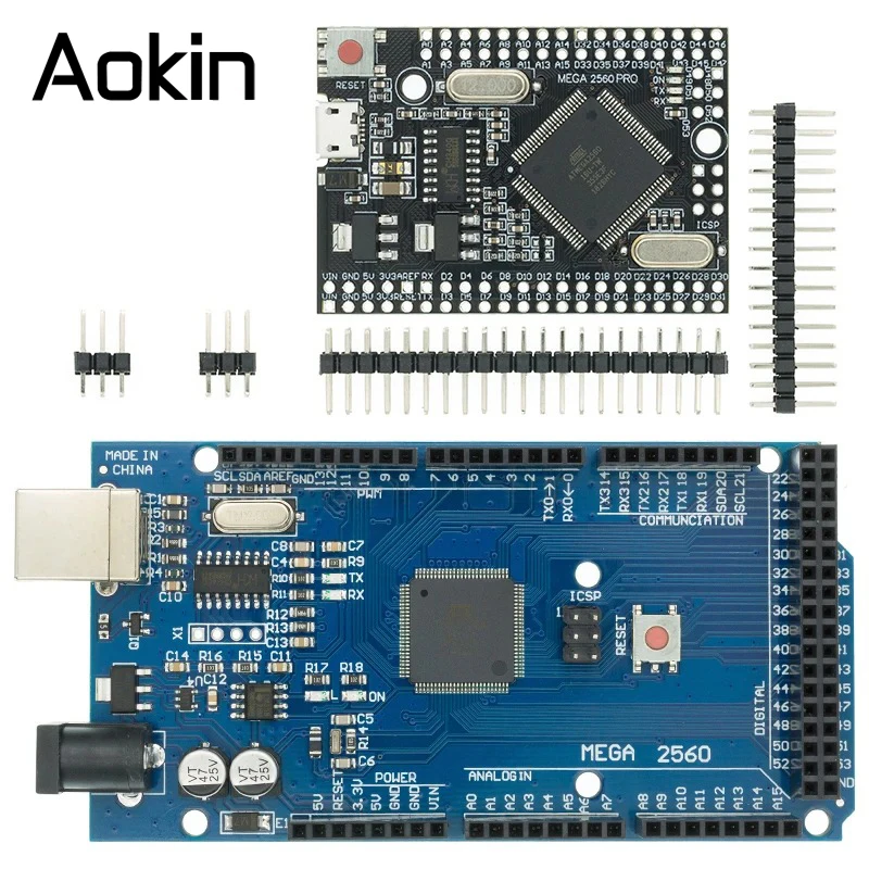 MEGA2560 R3 (ATmega2560-16AU CH340G) Pro mini MEGA2560 AVR USB-Board Entwicklungsboard MEGA2560 mit Kabel