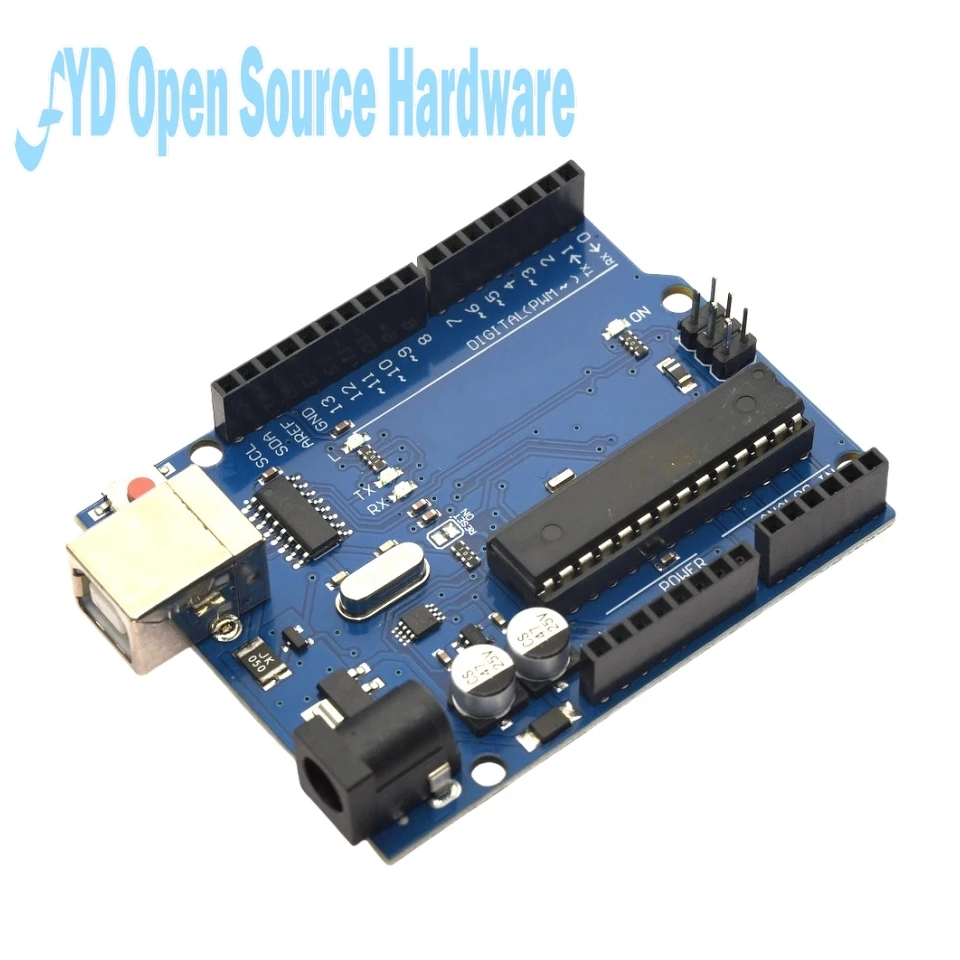 Entwicklungsboard mit ATMEGA16U2 und ATMEGA328P Chips + USB-Kabel – Bild 5