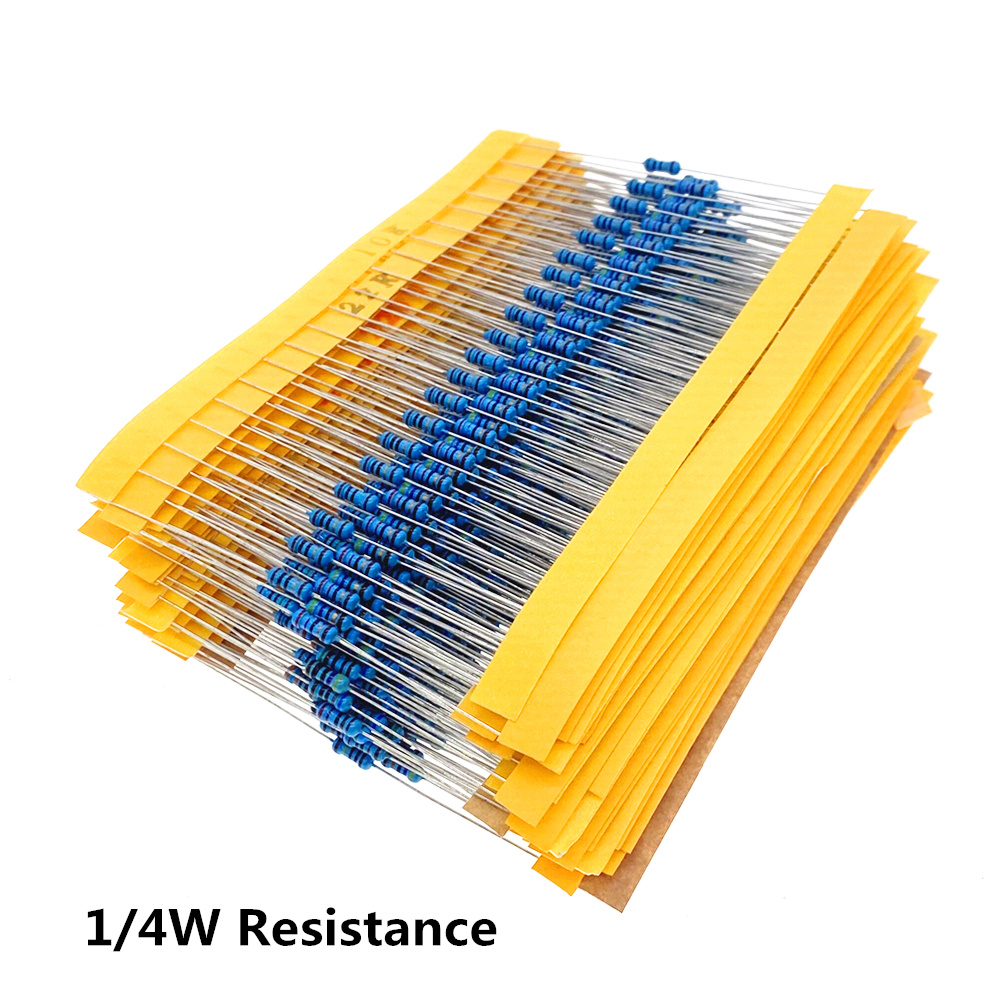 30 Arten 1/4w Widerstand 1% Metall film Widerstands paket sortiert Kit – Bild 3