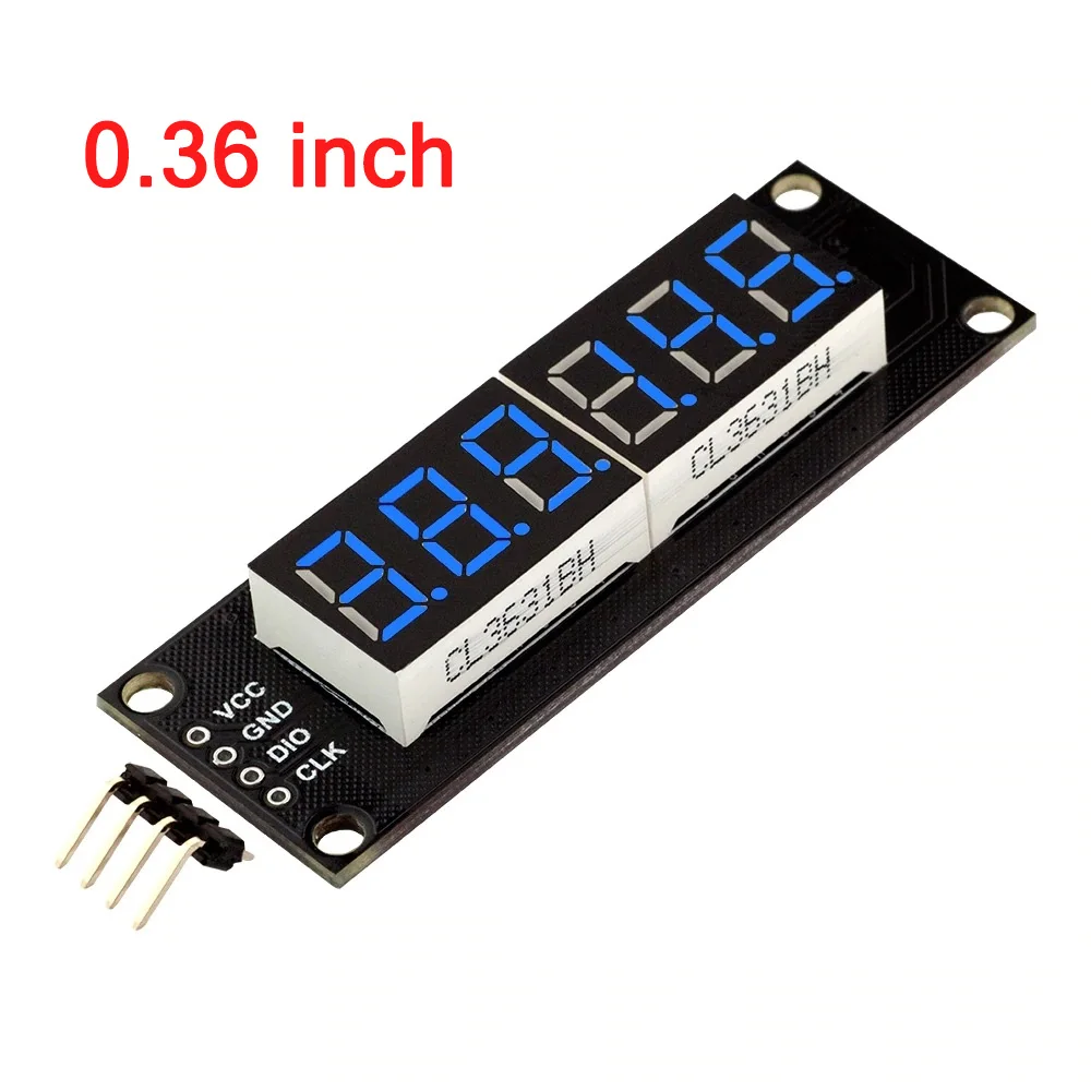 TM1637 0,5 Zoll LED-Display Segment 6-stellige Uhr Dual-Display-Punktmatrix-Modul für Arduino