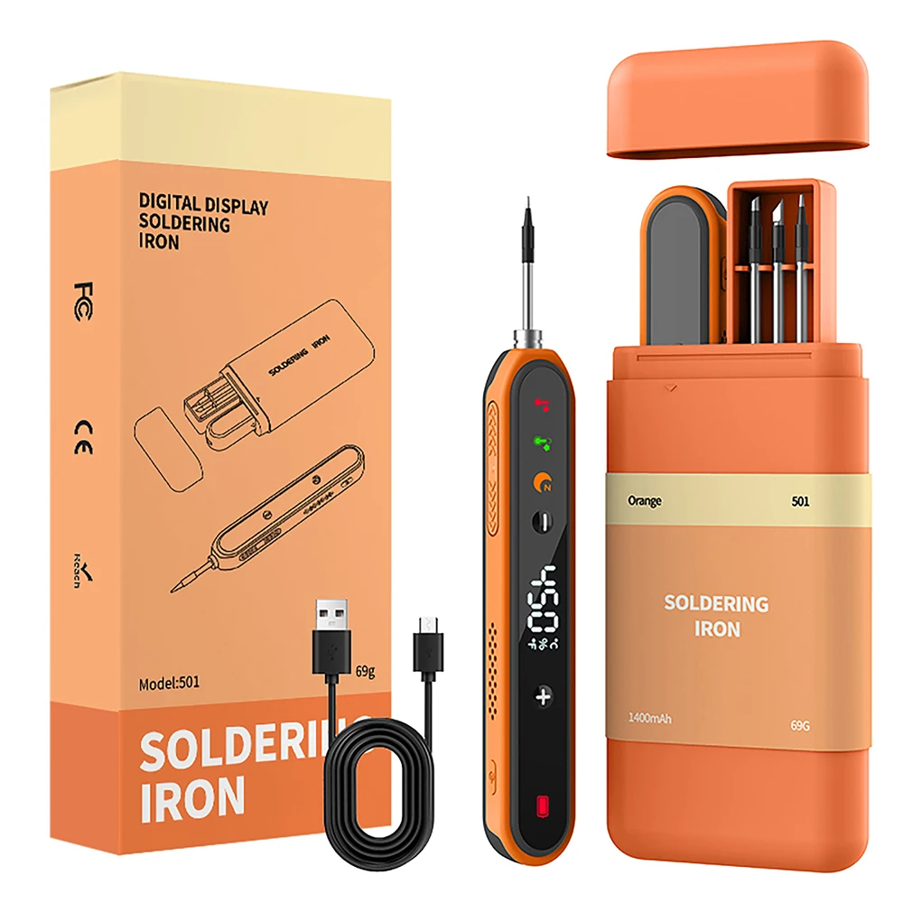 Multifunktionales USB Digitales Elektrisches Lötkolben-Set Intelligentes 180-450°C Kit ℃