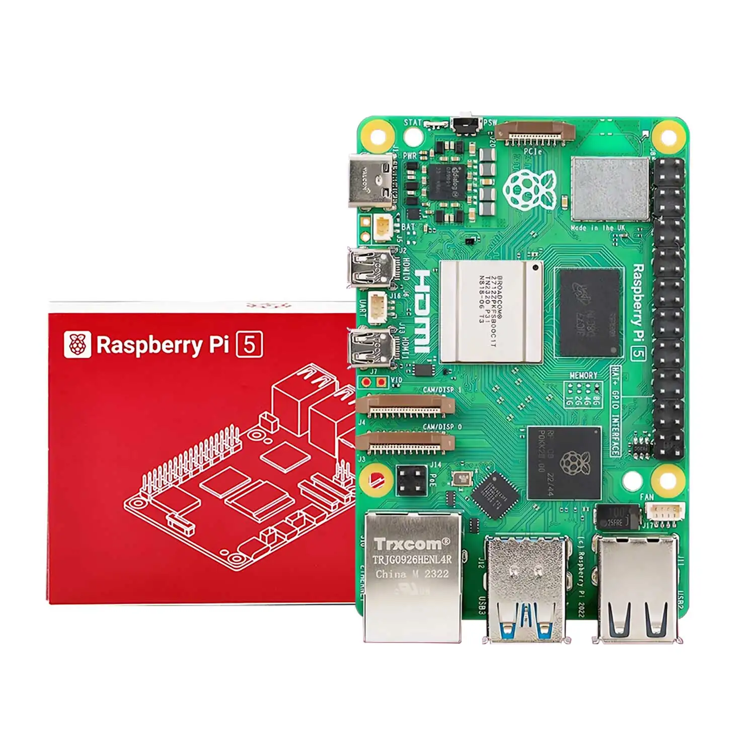 Raspberry Pi 5 Entwicklungsboard AI MLLM 1G 2G 4G 8GB 16G RAM Modell – Bild 5
