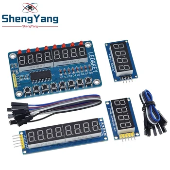 Tzt tm1637 4 Bit/tm1638/74 hc595 8-Bit-Digital-LED-Anzeigemodul 7 Segment 0,36 Zoll Uhr rote Anoden röhre vier