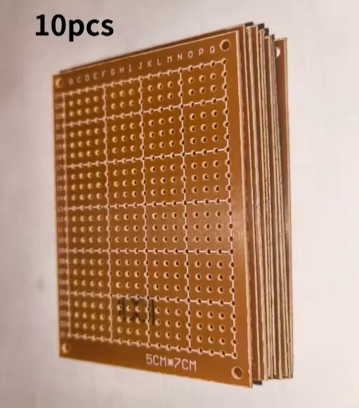 5 cm x 7 cm Prototyp-Leiterplatte, universelle Loch-Leiterplatte, Steckbrett für elektronische (10 Stück)
