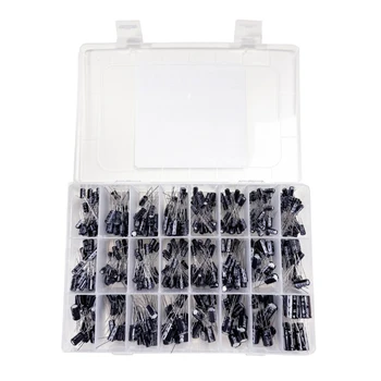 0,1UF-1000UF 24 Werte Aluminium-Elektrolytkondensatoren 16-50V Gemischtes (510 Stück)