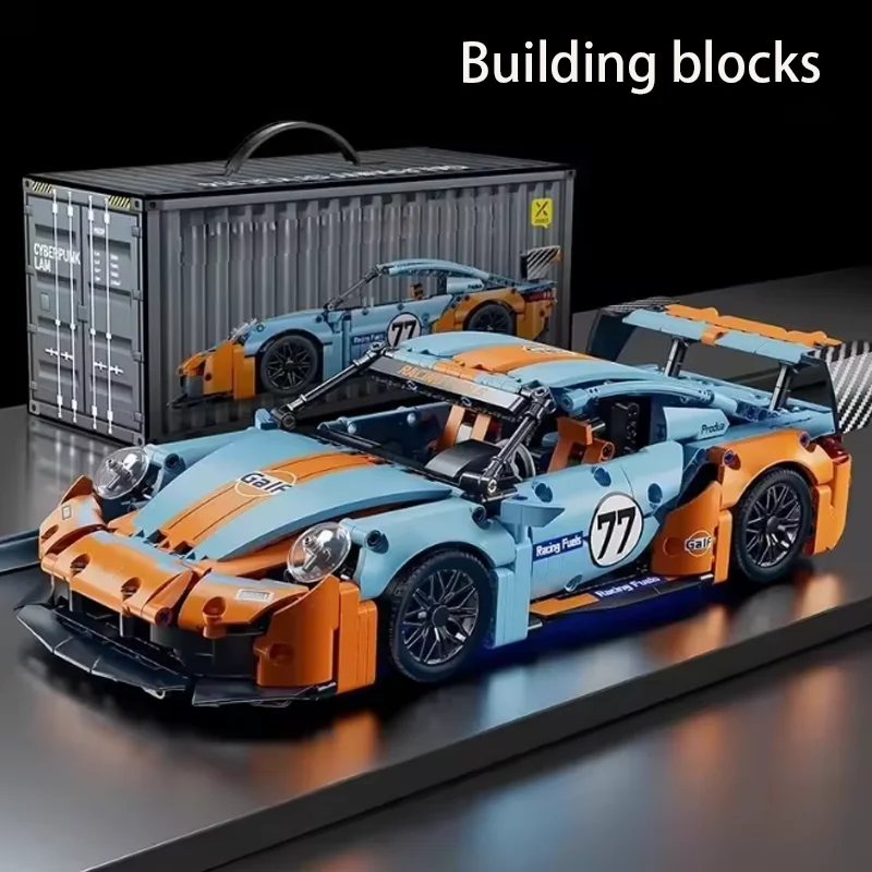 1:14 Bausteine Auto Set Konstruktionsspielzeug, Design Sammlerstück Modellauto Bausatz Maßstab Sportwagen
