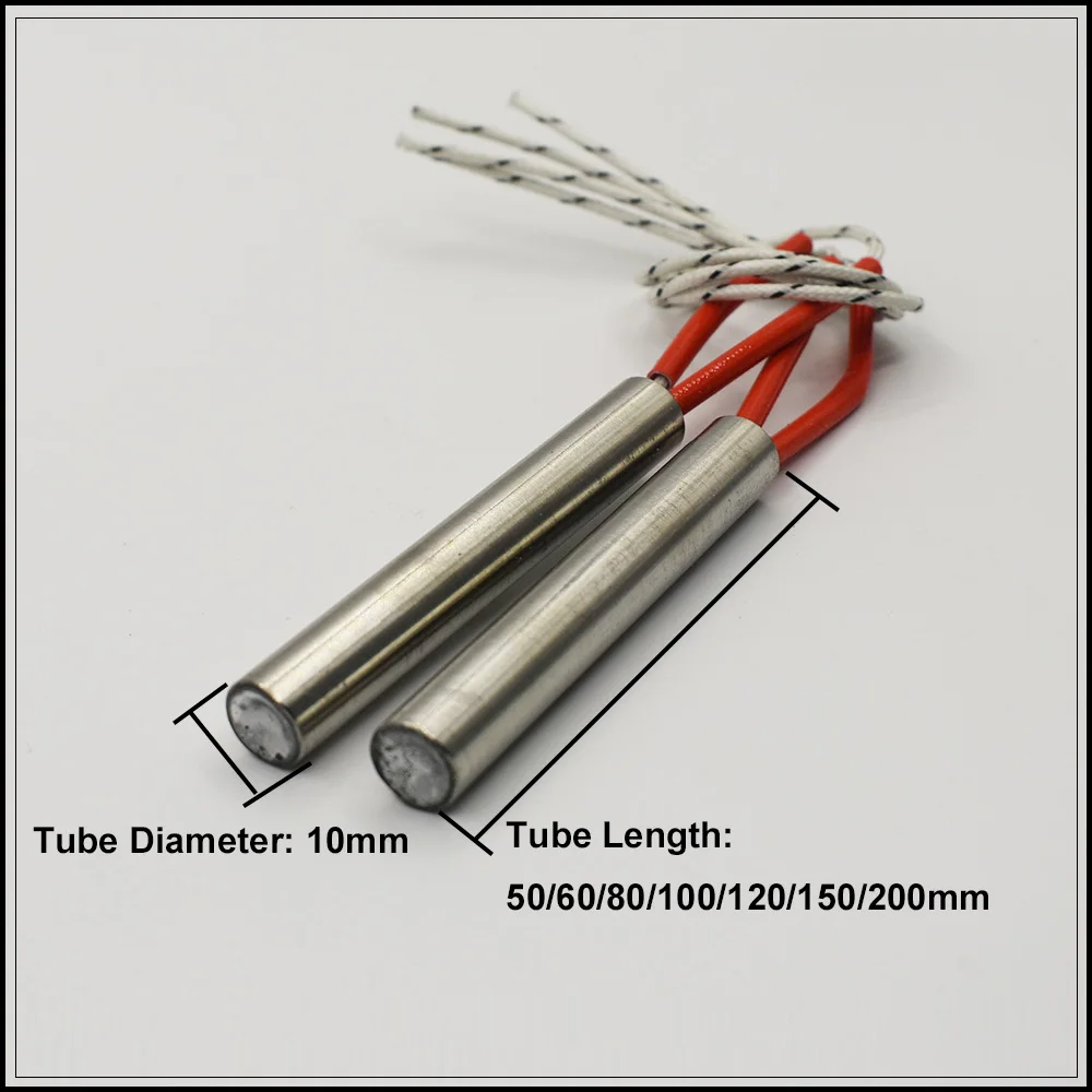 220 V 10 mm Durchmesser. Elektrische Heizpatrone 10x60 10x80 (5 Stück) – Bild 2