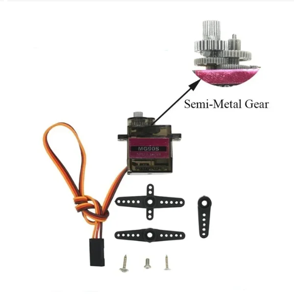Servo SG90 MG90S Modul DC4,8-6V 9g Servo 450 Hubschrauber Trolley – Bild 4