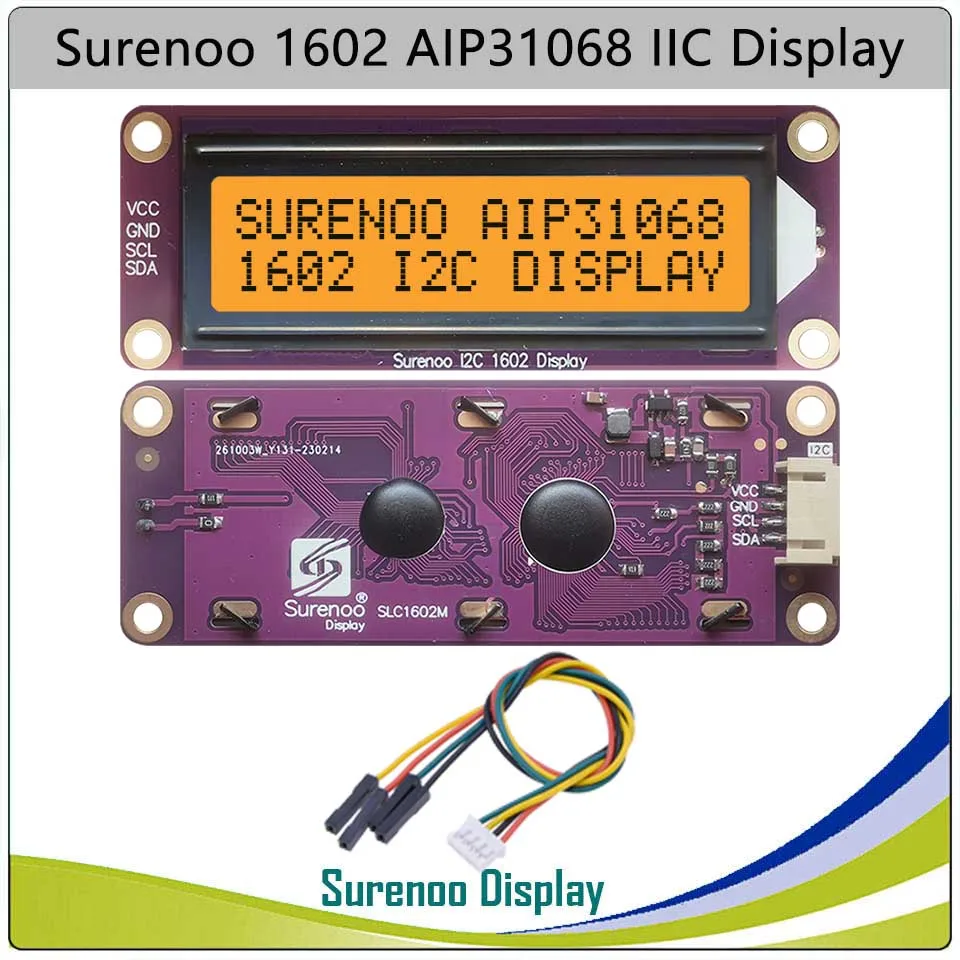 162 16X2 1602 AIP31068 Seriell I2C IIC Zeichen LCD Modul Display – Bild 3