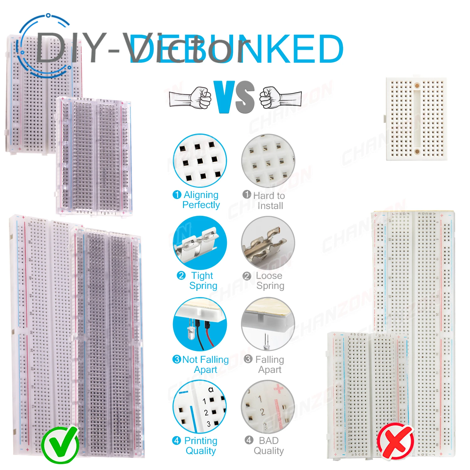 MB-102 MB102 Breadboard 830 Punkt Solderless PCB Brot Board – Bild 5