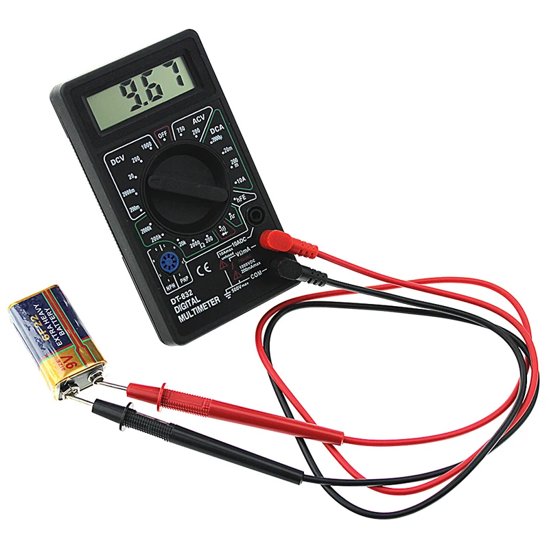 Professionelles DT832 Digitalmultimeter LCD für Voltmeter Amperemeter – Bild 4