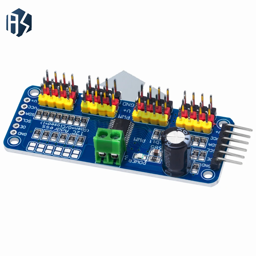 PCA9685 16-Kanal 12-Bit-PWM-Servo-Treiberplatine mit I2C-Schnittstelle – Bild 5