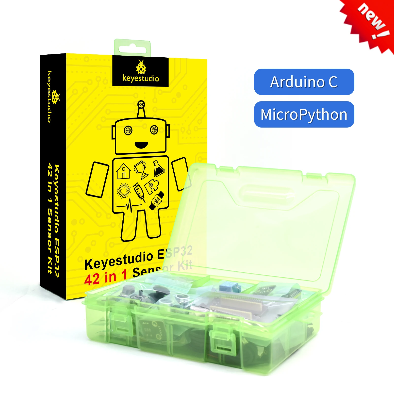 Kidsbits 42-in-1 ESP32-Sensormodul-Kit für Erwachsene, unterstützt – Bild 2