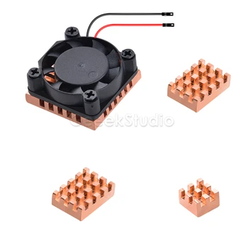 Kupfer-Kühlkörper-Lüfter und 4-teiliges Kühlkörper-Kühlset für Orange Pi 5 Plus