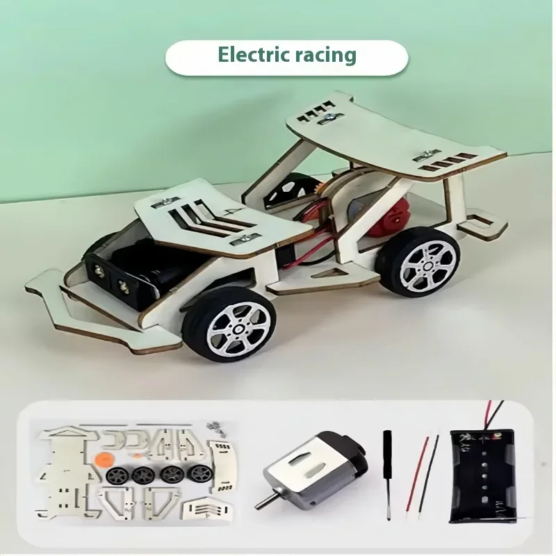 DIY Elektrisches Holz-Rennauto, Puzzle zum Zusammenbauen – Bild 3