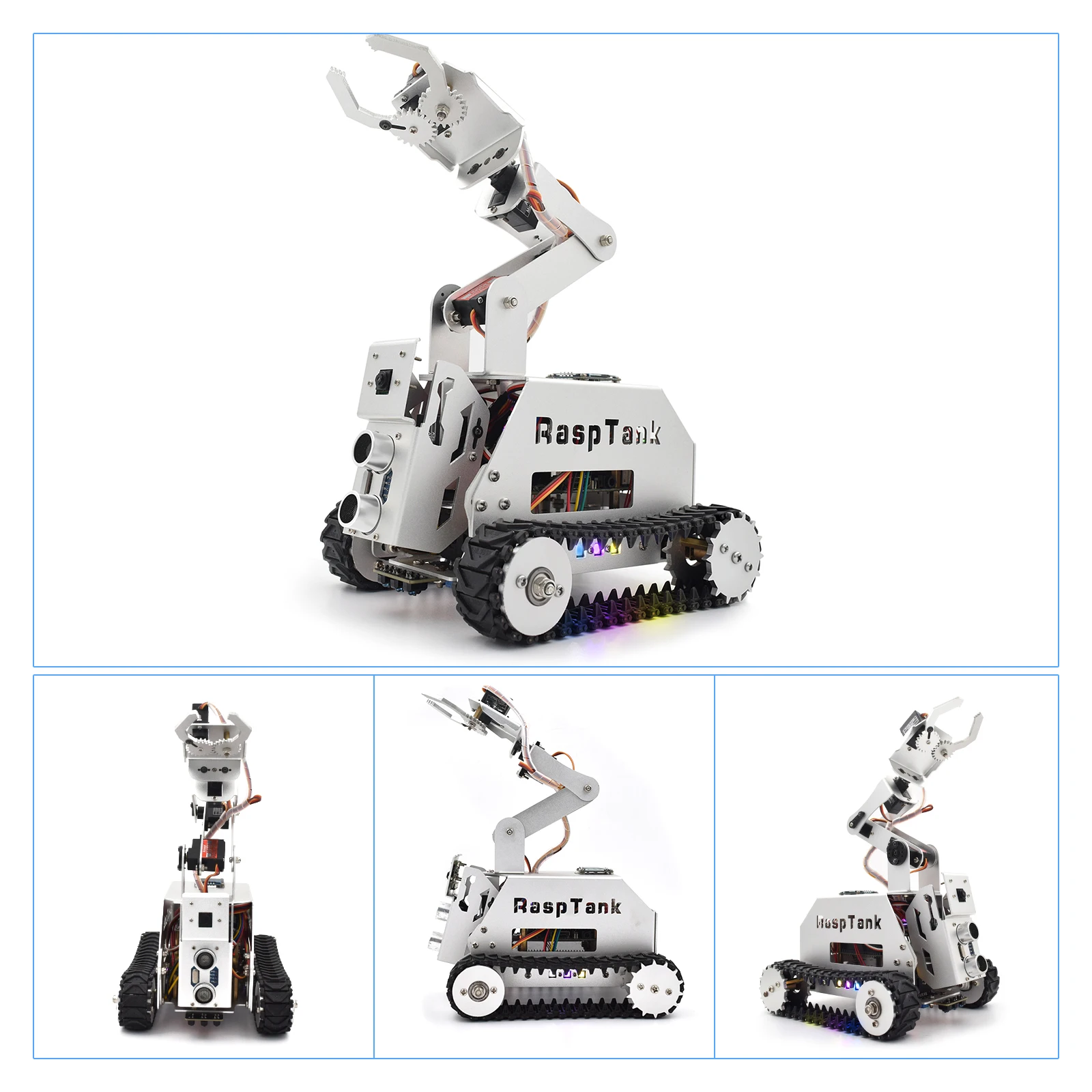 Adeept RaspTank Metal Smart Robot Car Kit für Raspberry Pi 5/4B/3B/3B+ – Bild 5