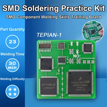 Löt praktiken smd Leiterplatten führte Elektronik smt Komponenten DIY PCB Kits Projekt Werkzeuge grundlegende