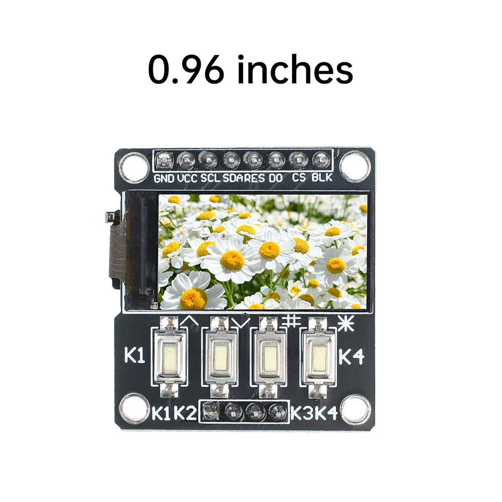LCD-Anzeigemodul 0,96/1,3/1,44/1,8 Zoll TFT IPS Farbbildschirm ST7735 / ST7789 Treiber SPI-Schnittstelle mit 4